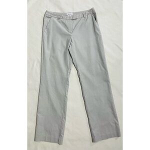 Calvin Klein Straight Leg Light Grey Corduroy Pants Size 8